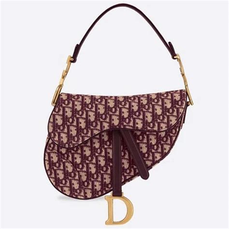 dior saddle bag burgundy|dior saddle bag on model.